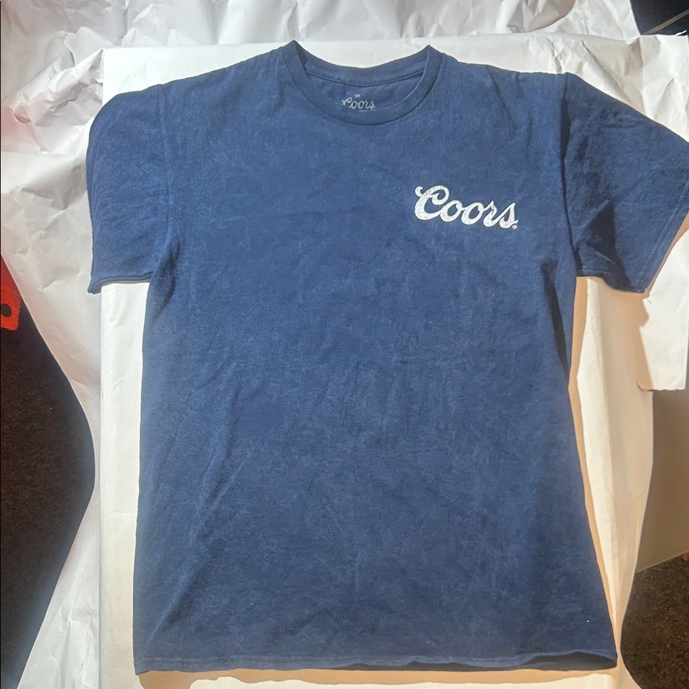 Coors Banquet Beer Golden, Colorado Navy T-Shirt